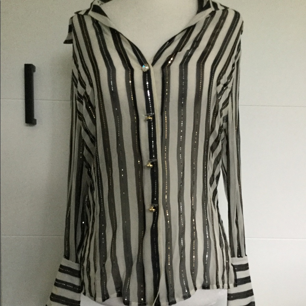 St.John sheer blouse